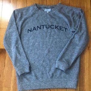Blue, terry cloth Nantucket sweatshirt